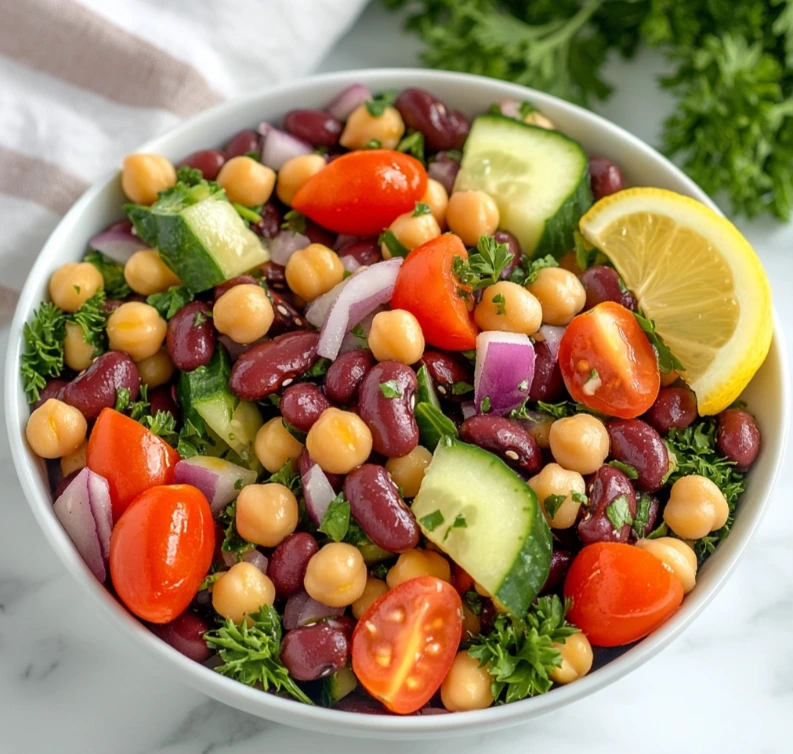 dense bean salad