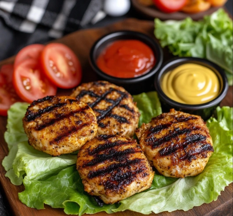 grilled chicken patties