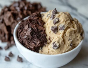 cookie and brownie dough