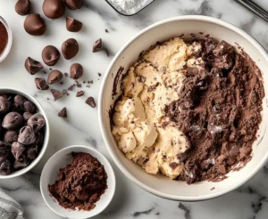 cookie and brownie dough