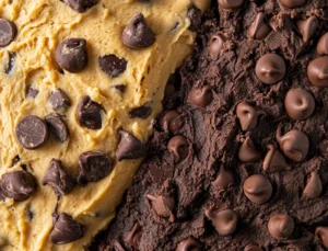 cookie and brownie dough