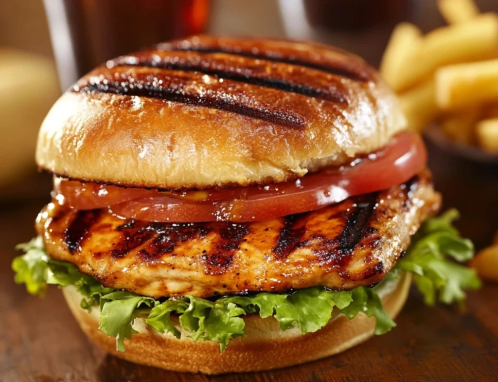 grilled chicken sandwich calories