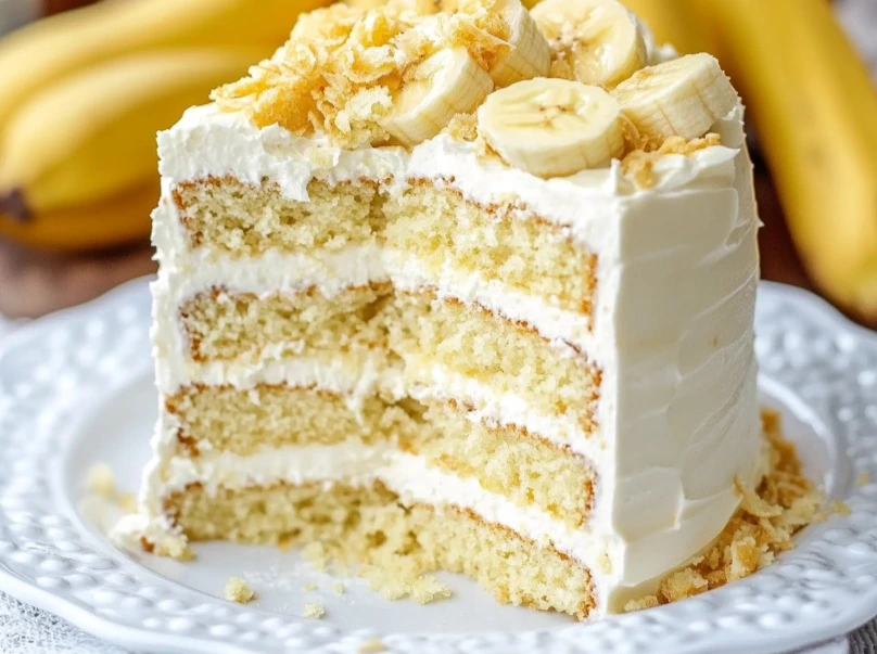 banana cream cake