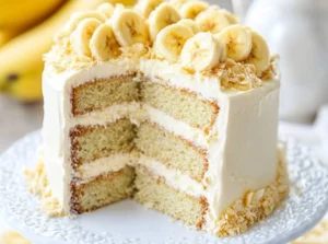 banana cream cake