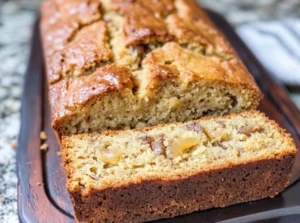 Banana bread with applesauce recipe