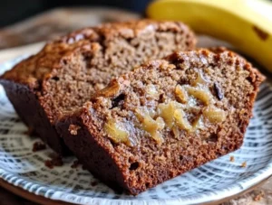 Banana bread with applesauce recipe