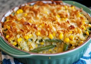 green bean and corn casserole