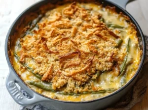 cheesy green bean casserole recipe