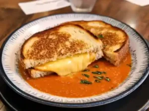 grilled cheese with tomato soup