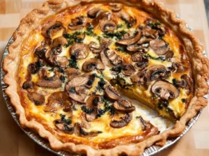 mushroom quiche recipe