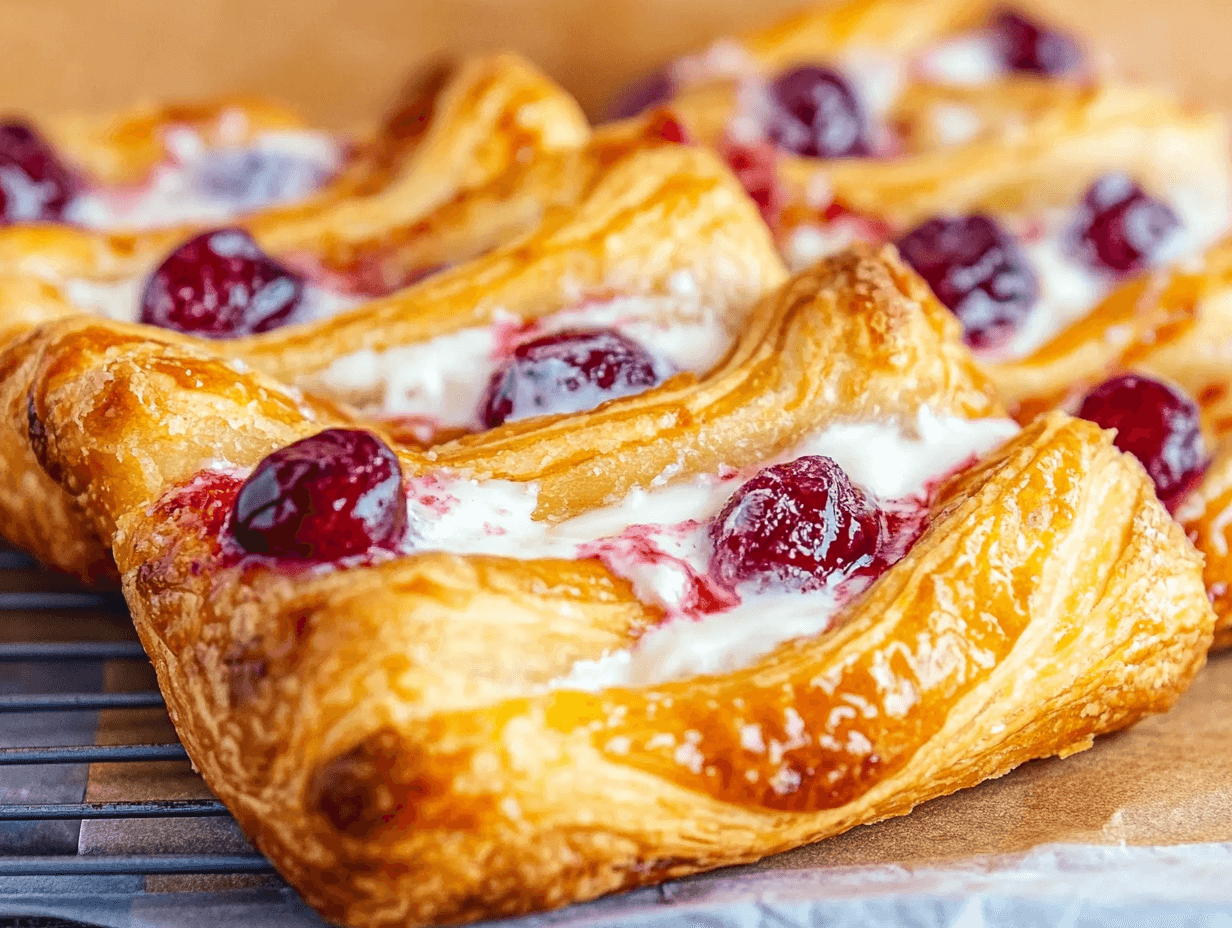 Cream Cheese and Cherry Danish