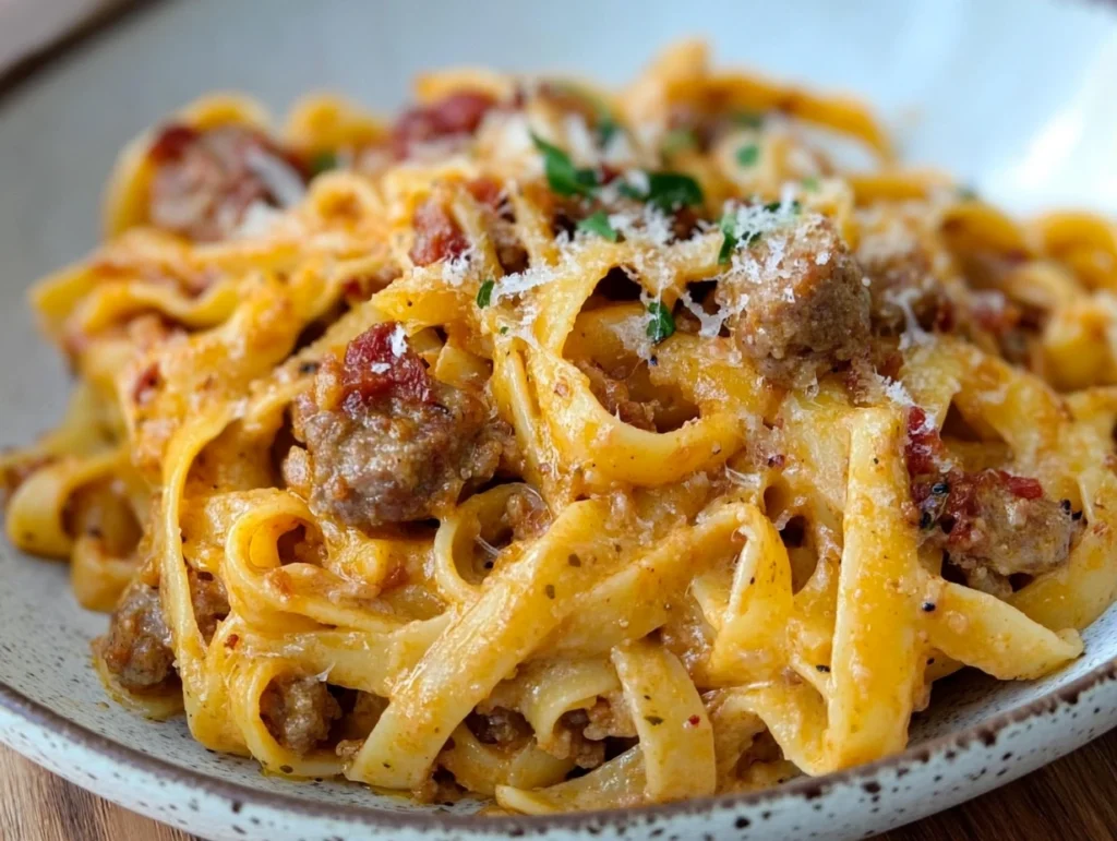 creamy sausage pasta