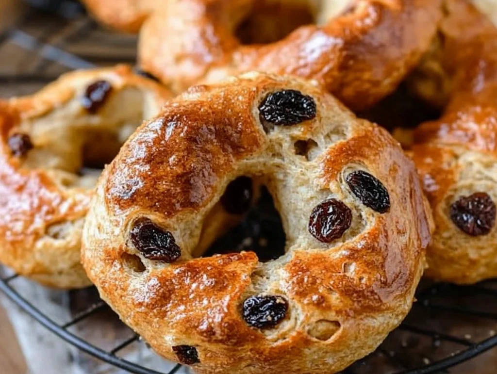 homemade cinnamon raisin bagels