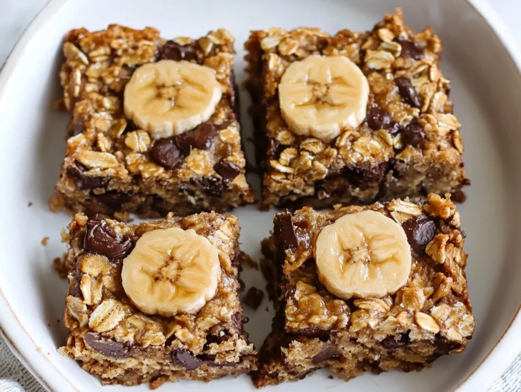 peanut butter banana oatmeal bars