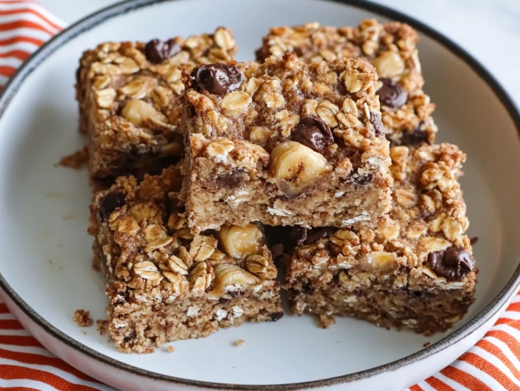 peanut butter banana oatmeal bars