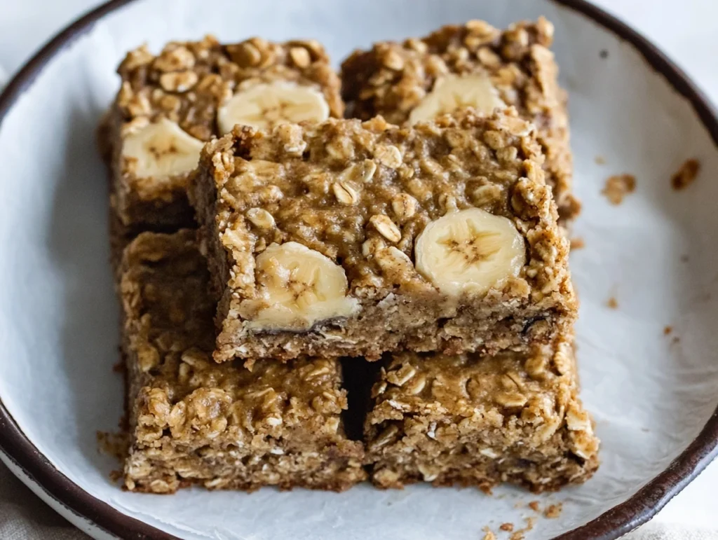 peanut butter banana oatmeal bars