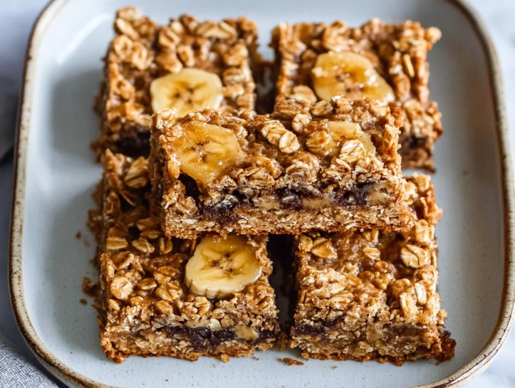 peanut butter banana oatmeal bars