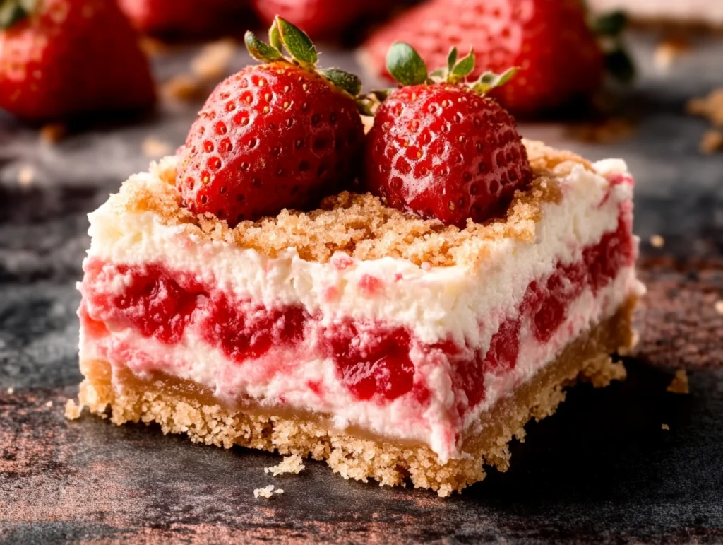 strawberry cheesecake bars