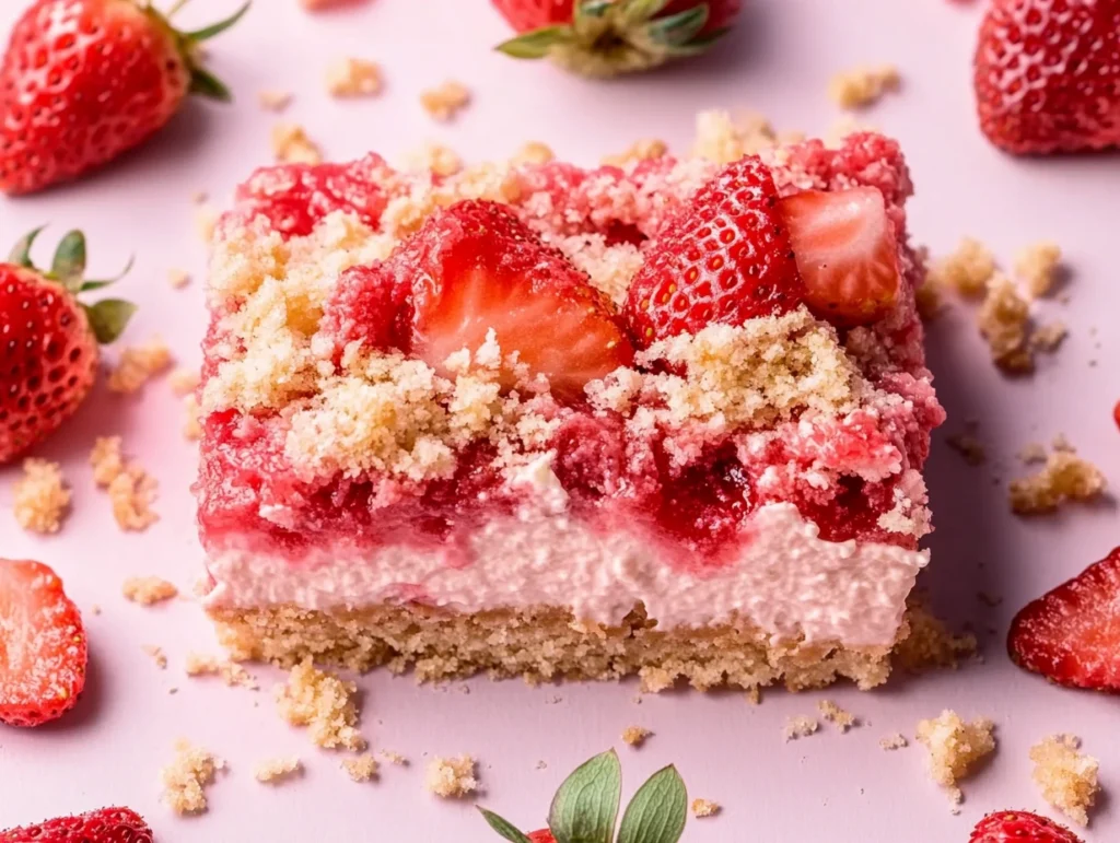 strawberry cheesecake bars