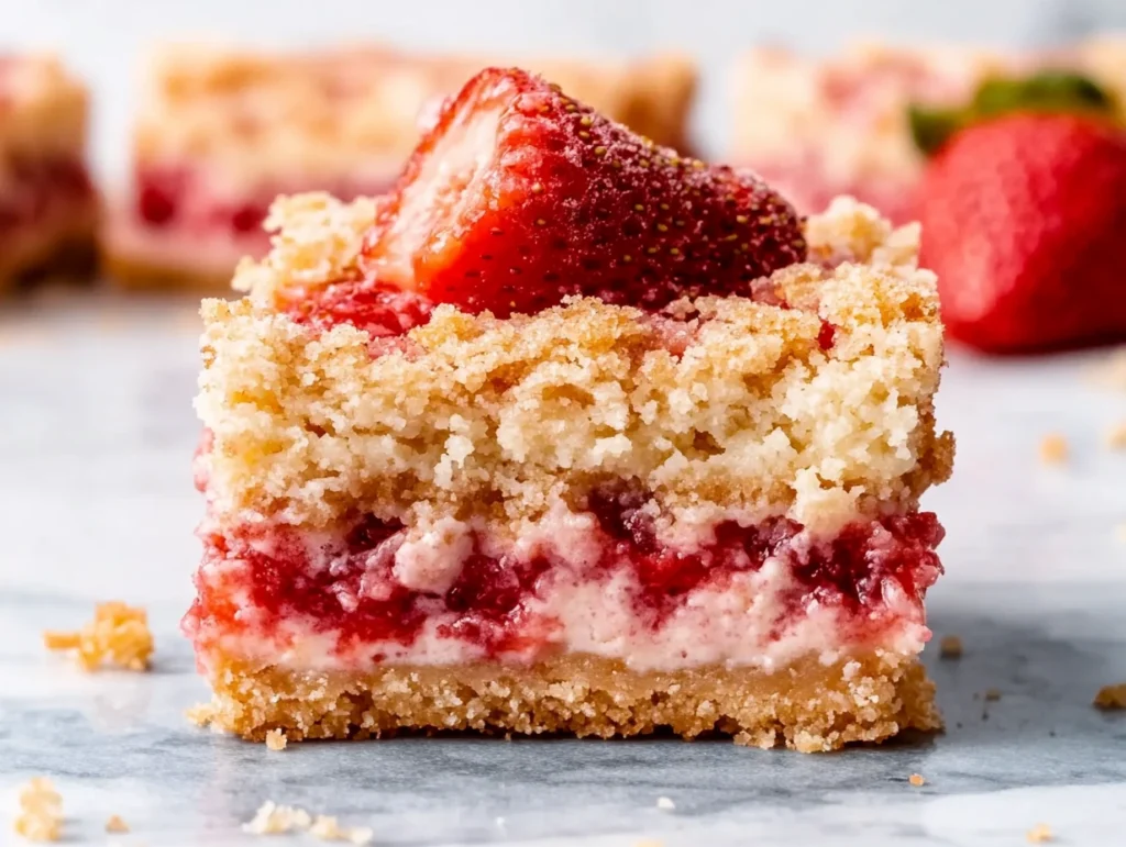 strawberry cheesecake bars