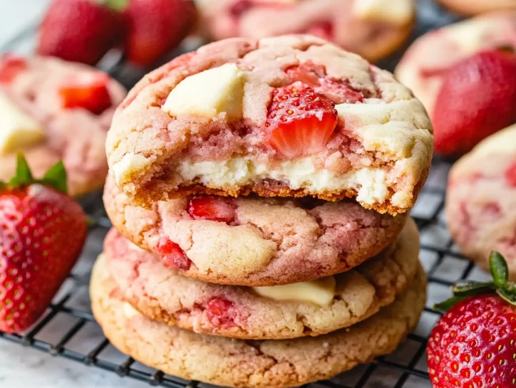 strawberry cheesecake cookies