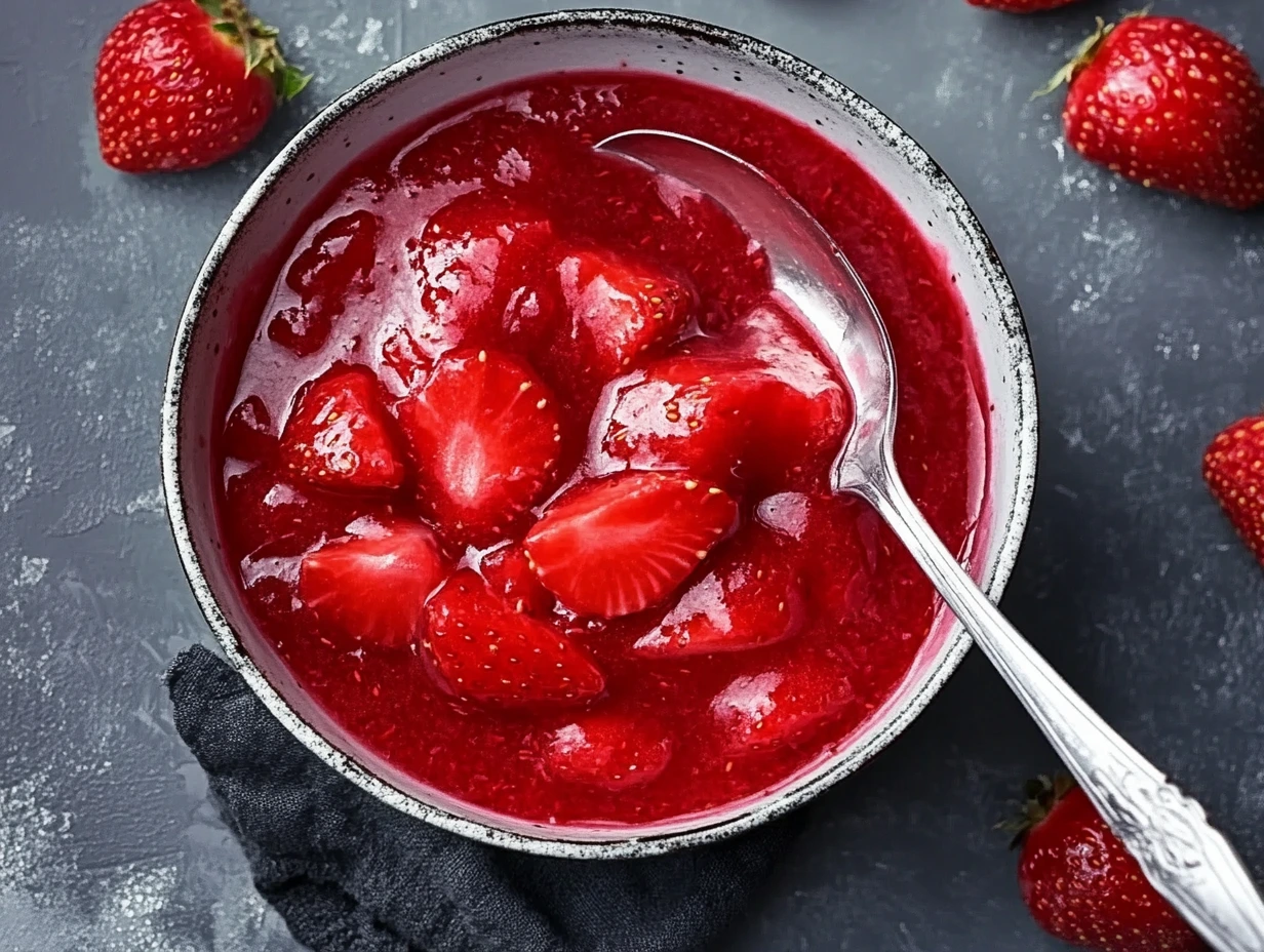 strawberry sauce for cheesecake