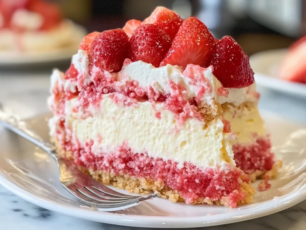 strawberry shortcake cheesecake