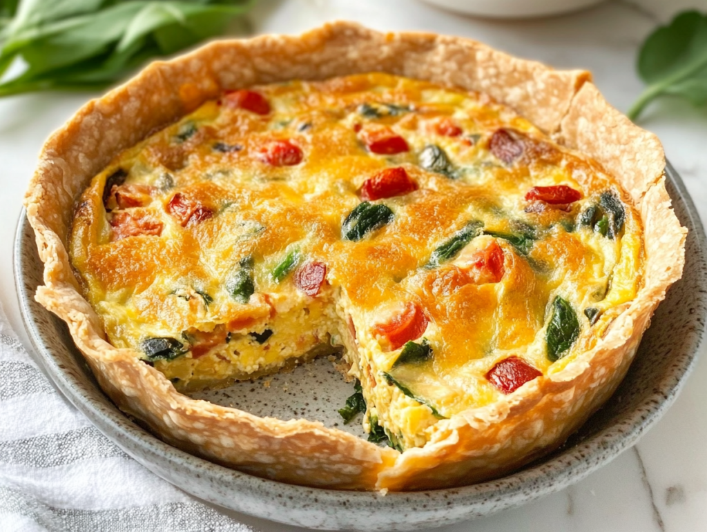 tortilla quiche bake recipe