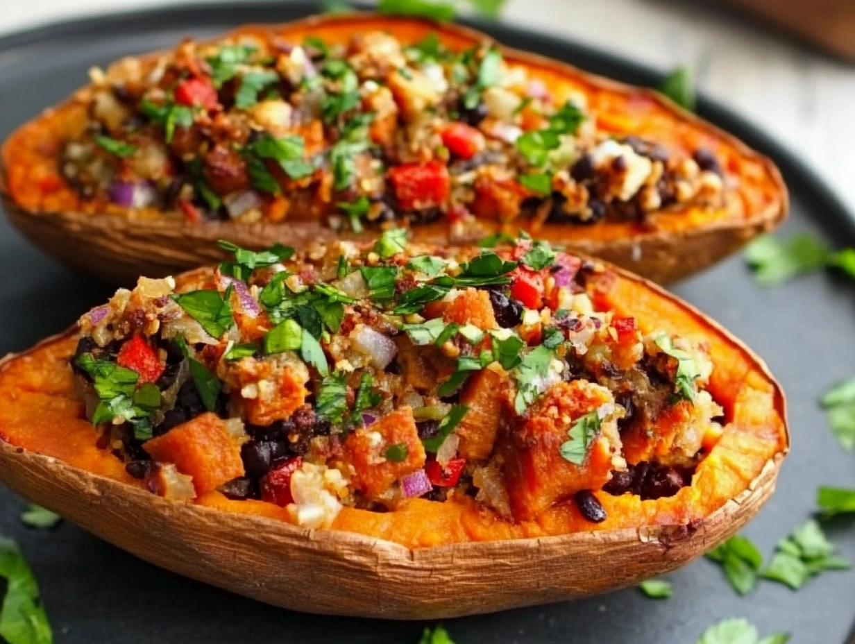 Vegan stuffed sweet potato recipes