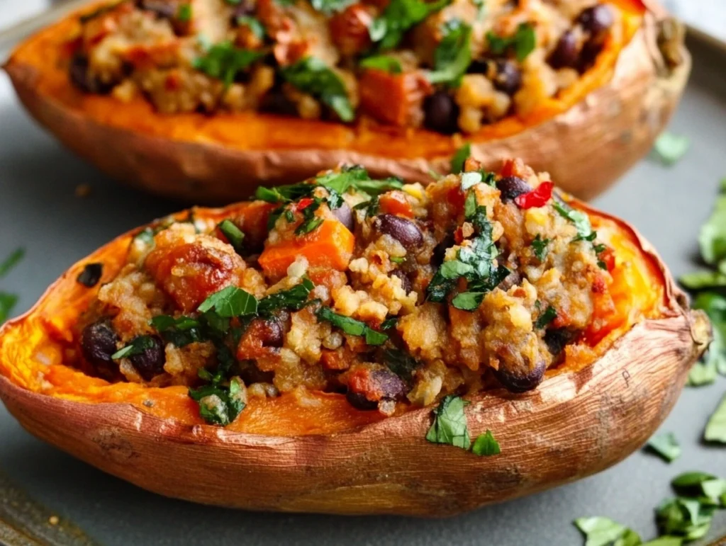 Vegan stuffed sweet potato recipes