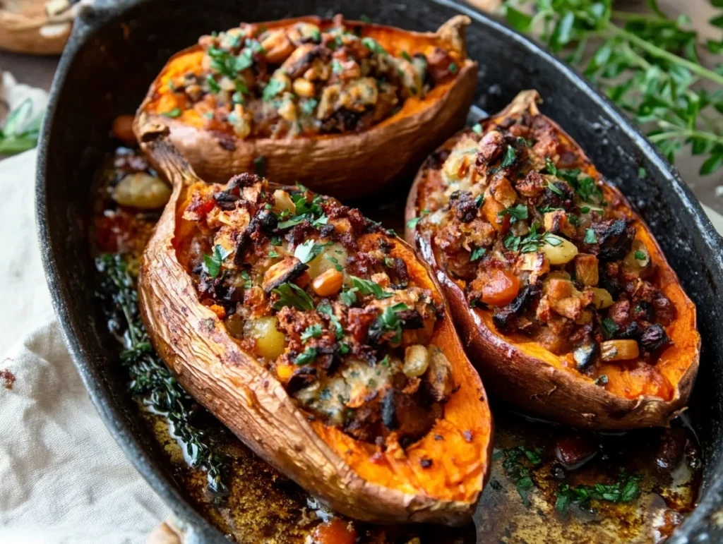 Vegan stuffed sweet potato recipes