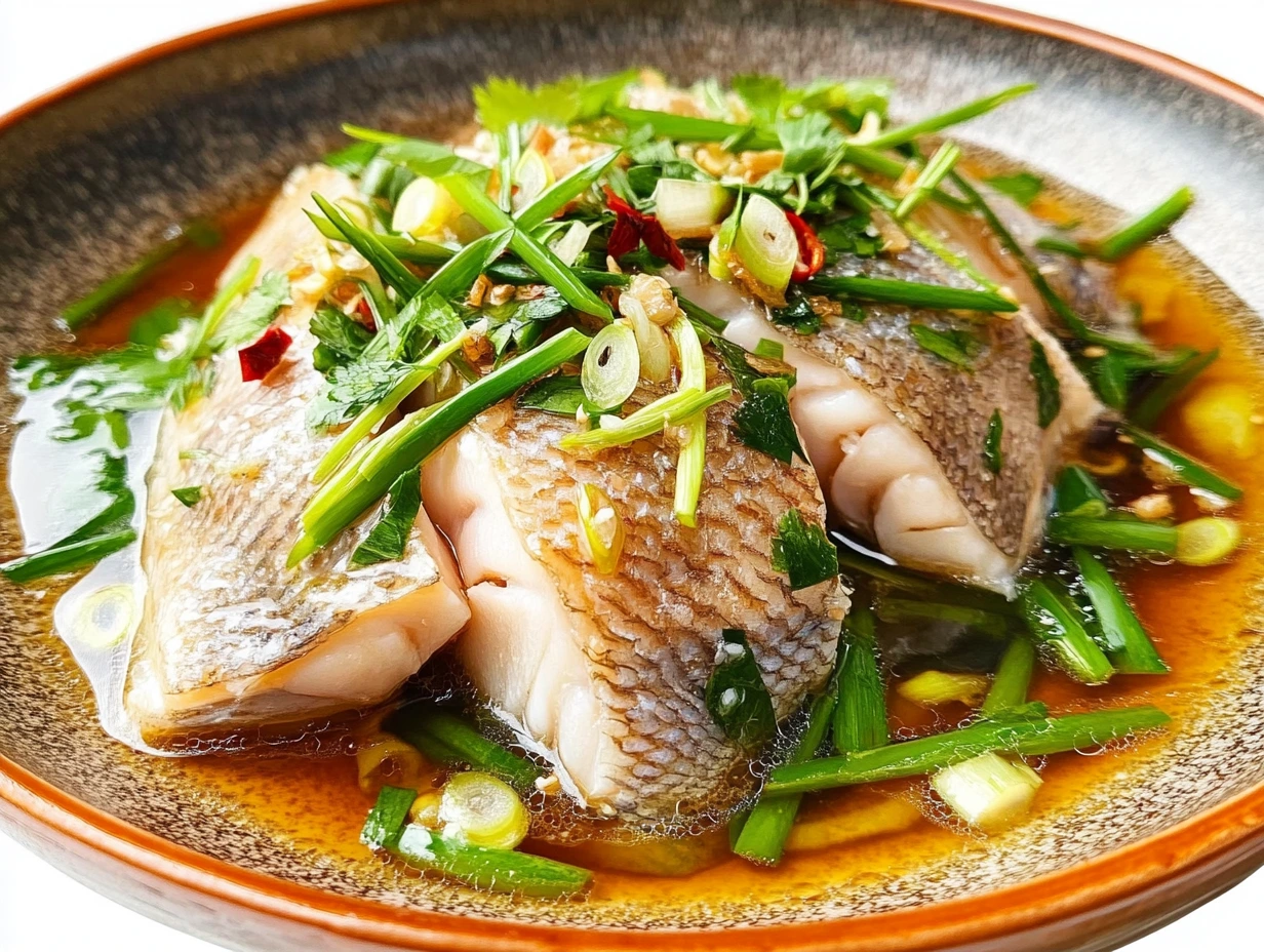 Chinese steamed fish recipe