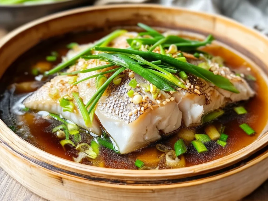 Chinese steamed fish recipe