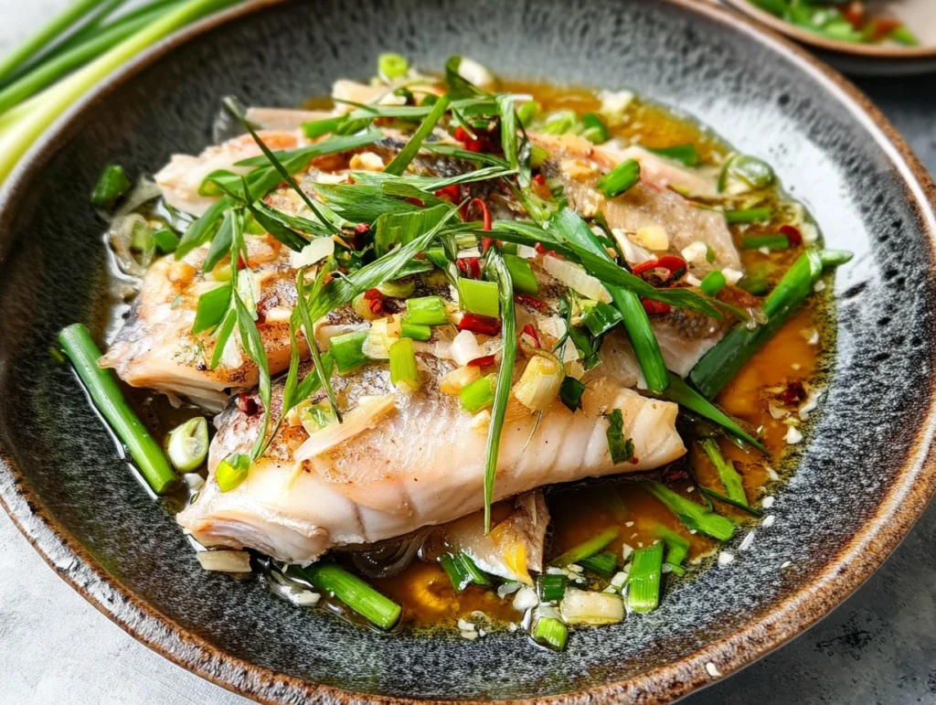 Chinese steamed fish recipe