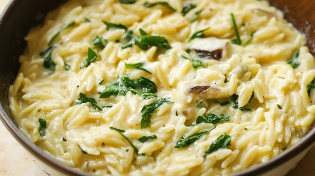 creamy orzo recipes