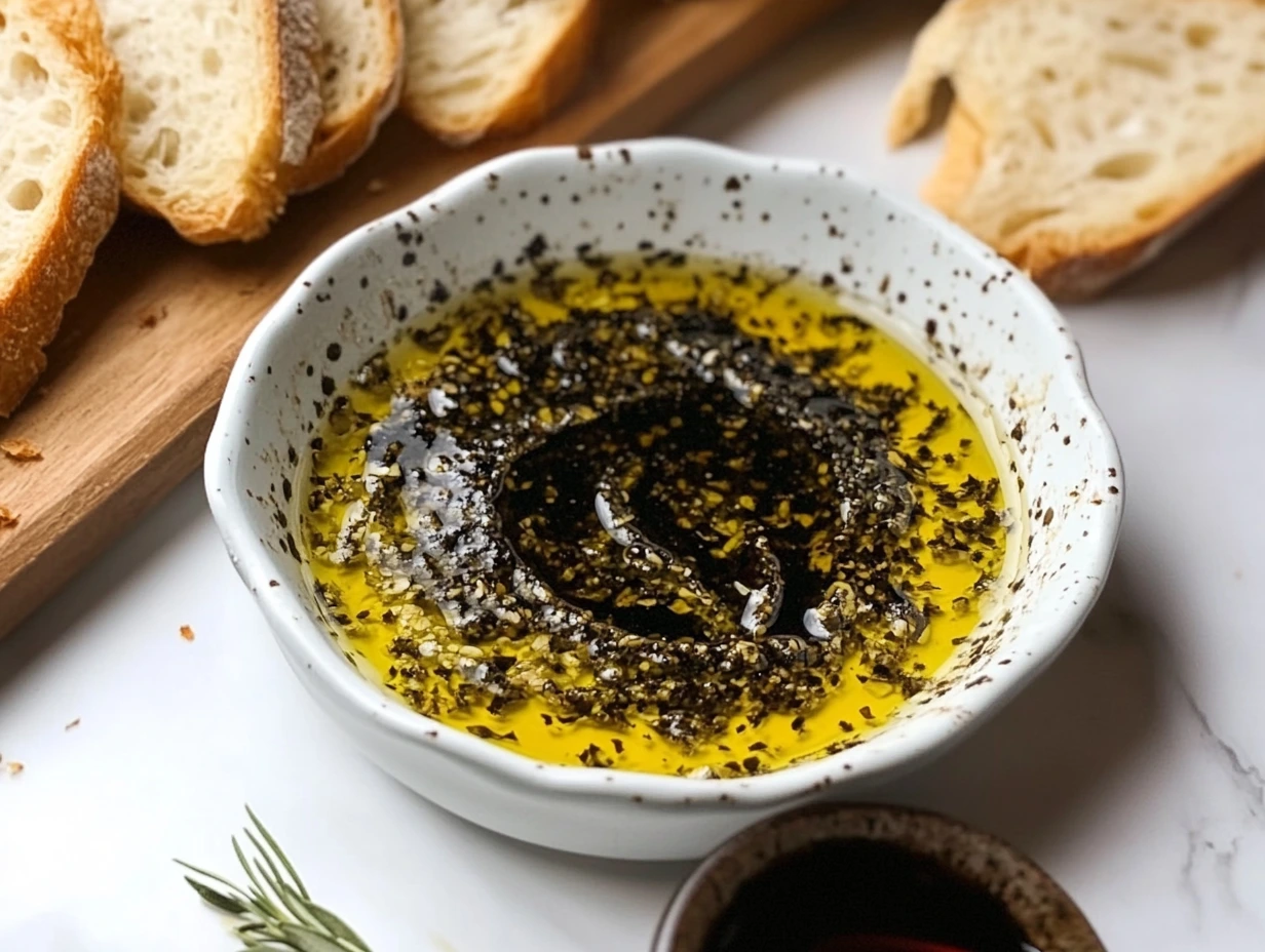 Olive oil and balsamic vinegar bread dip