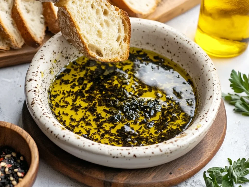 Olive oil and balsamic vinegar bread dip