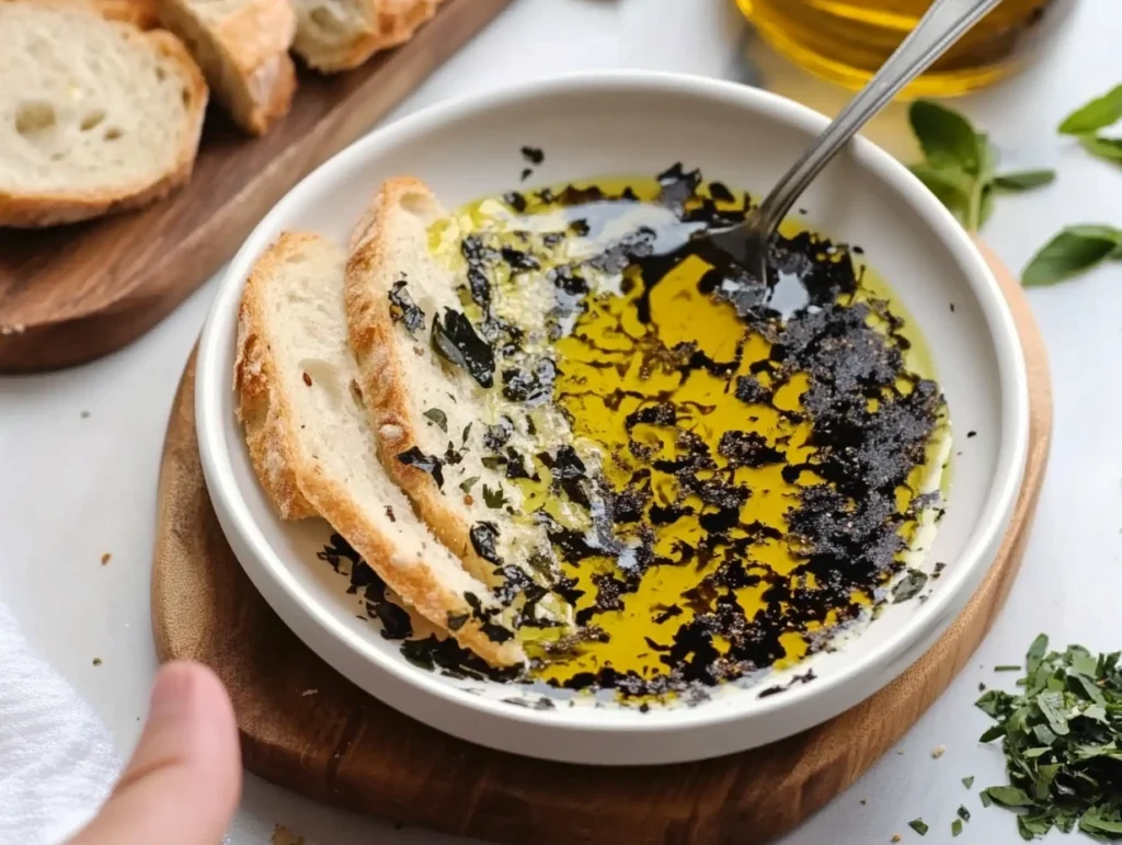 Olive oil and balsamic vinegar bread dip