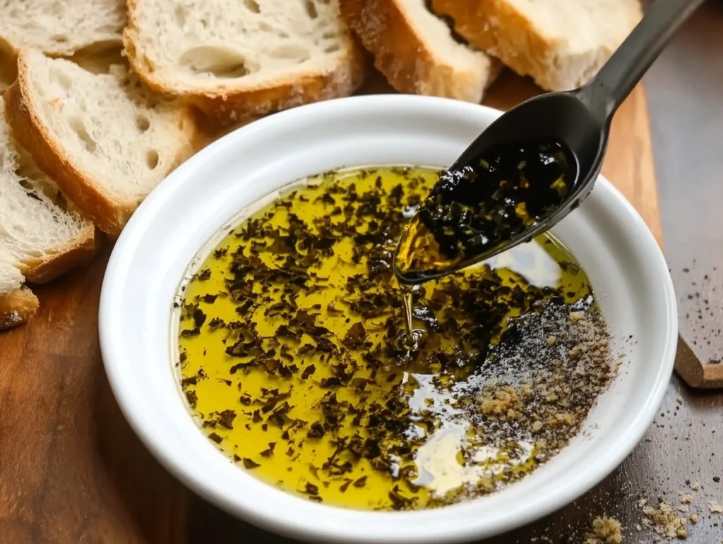 Olive oil and balsamic vinegar bread dip