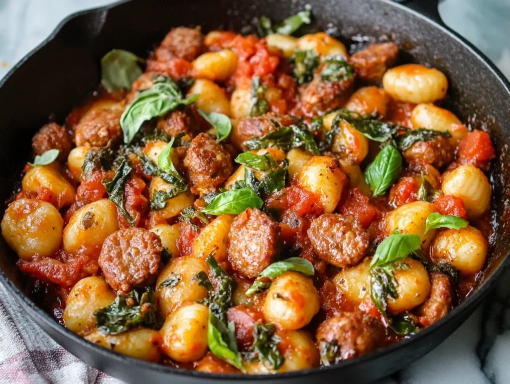 Sausage and Gnocchi Skillet