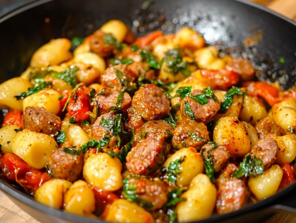 Sausage and Gnocchi Skillet