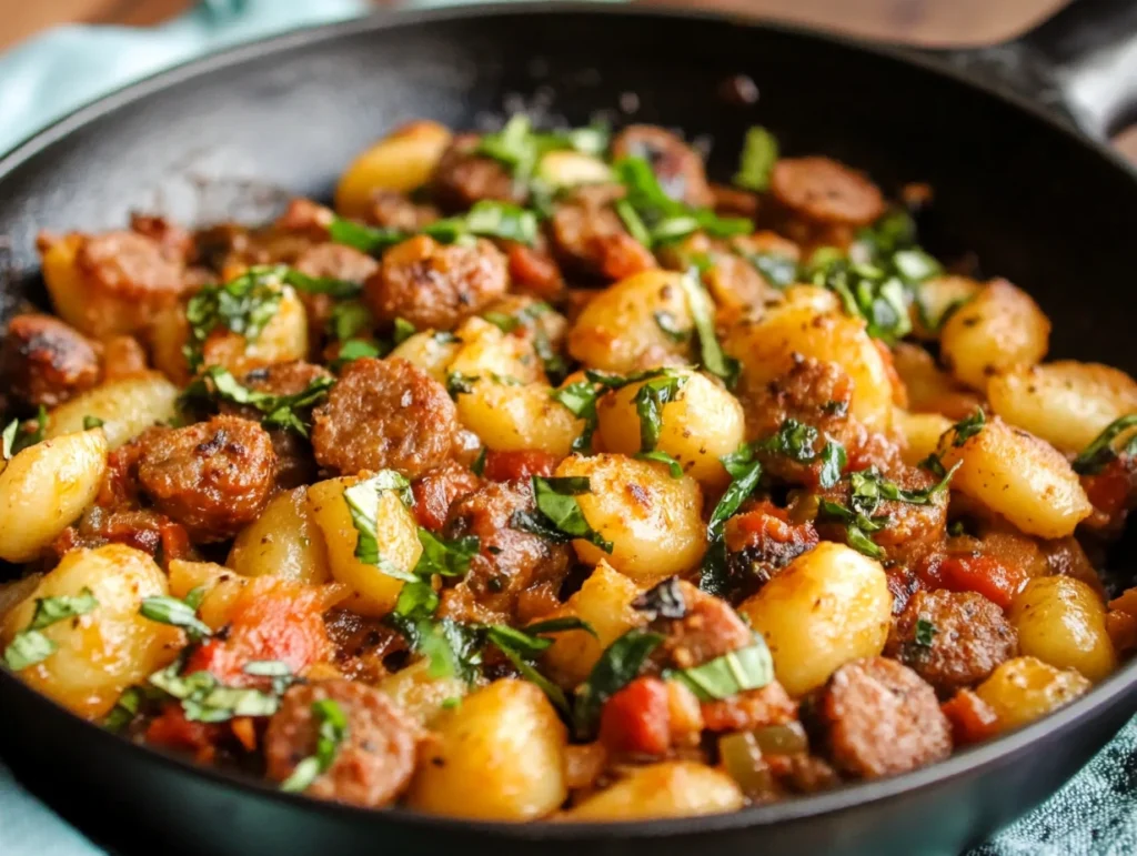 Sausage and Gnocchi Skillet