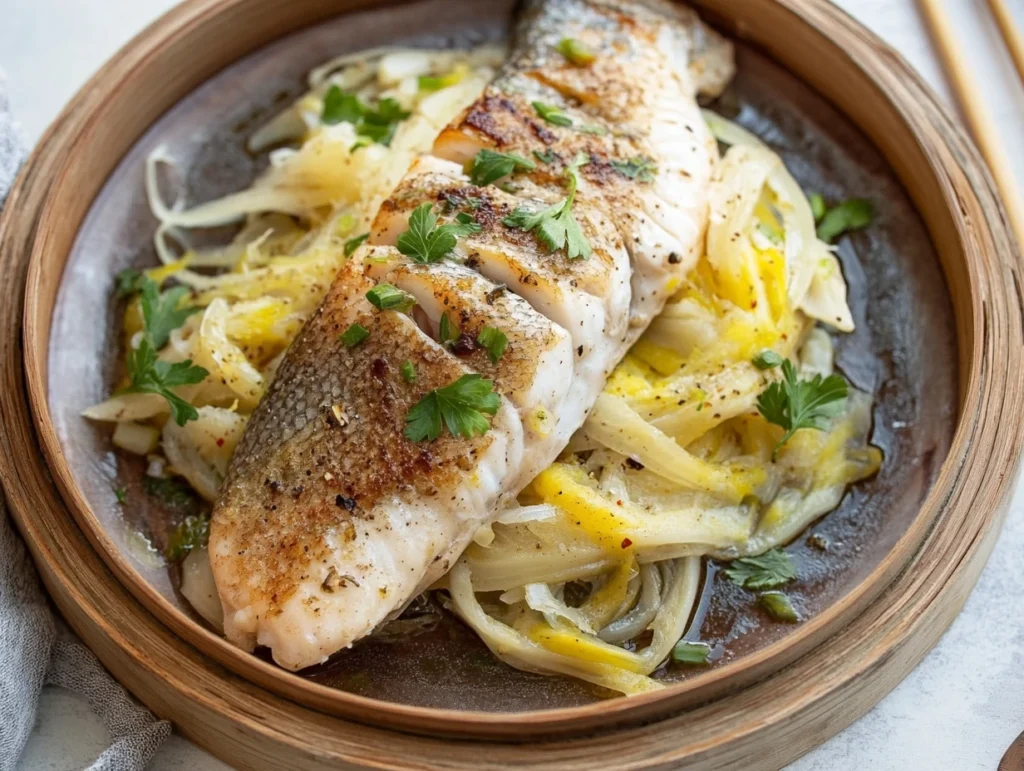 Steamed Fish with Ginger