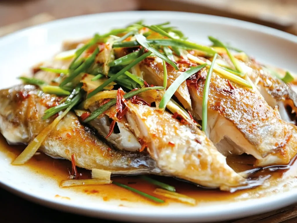 Steamed Fish with Ginger