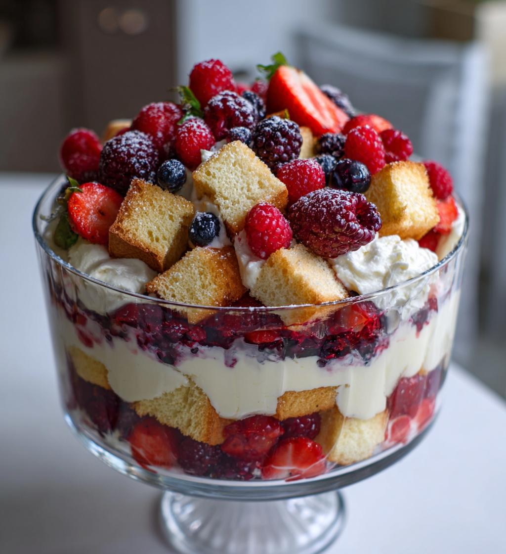 berry trifle desserts