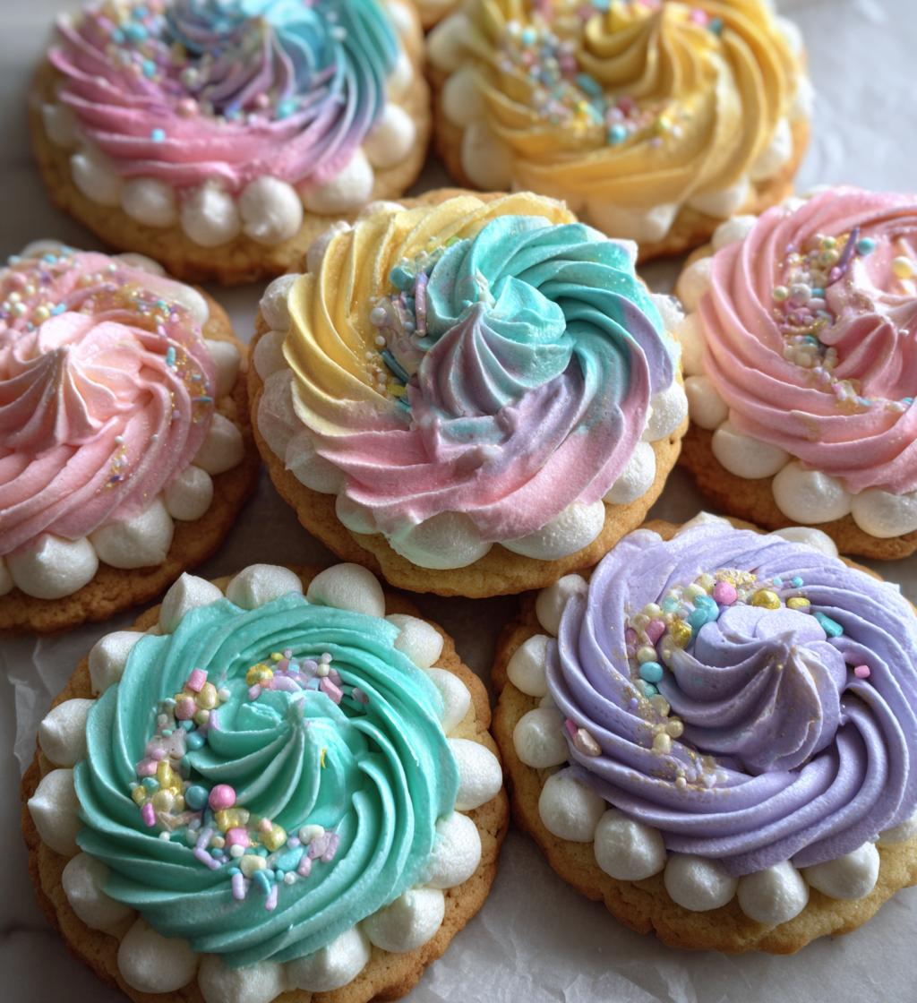spring cookies decorated buttercream